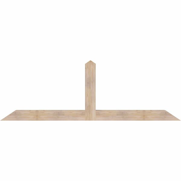 Ekena Millwork Portland Smooth Timber Gable Bracket, Douglas Fir, 96"W x 32"H x 5 1/2"D x 5 1/2"F, 8/12 Pitch GBW096X32X0606POR00SDF - main